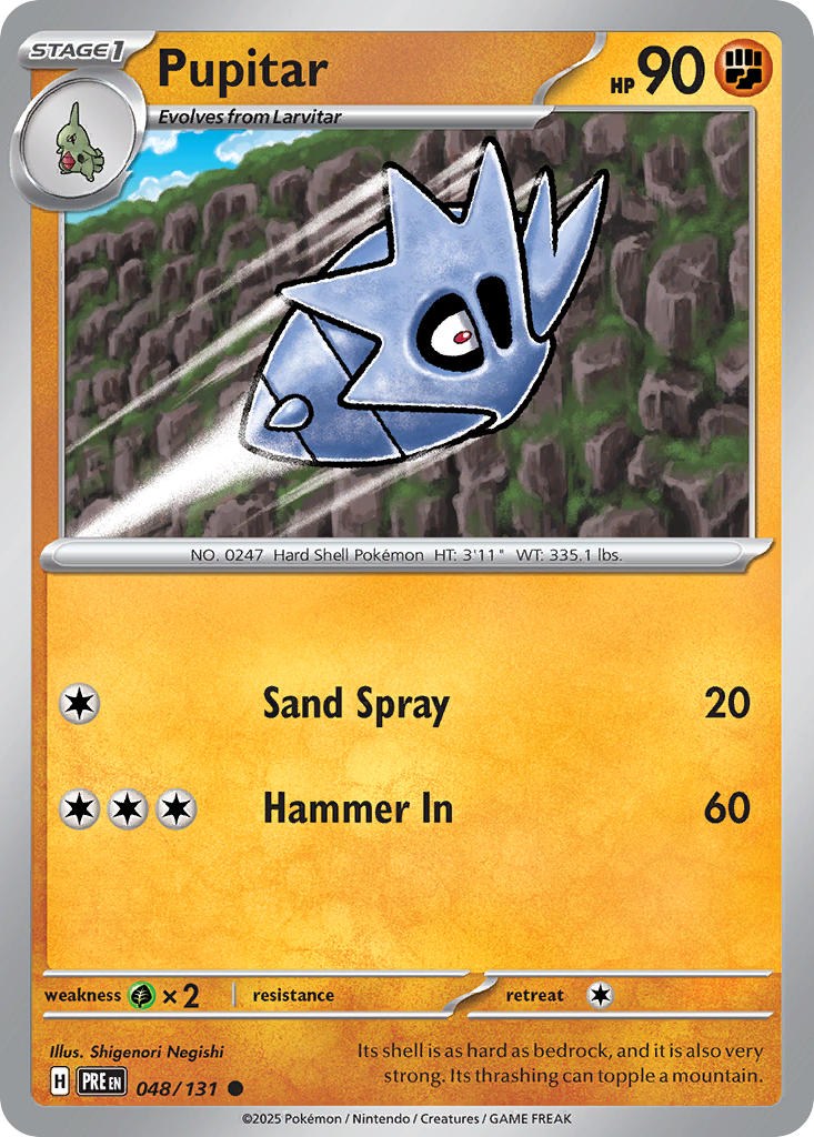 Pupitar, Prismatic Evolutions 048/131, common