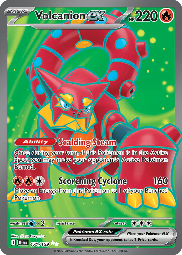 Volcanion ex, Journey Together 171/159, ultra-rare