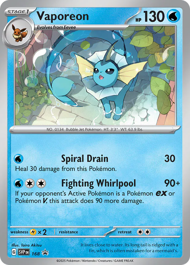 Vaporeon, Scarlet & Violet Promos 168/150, promo