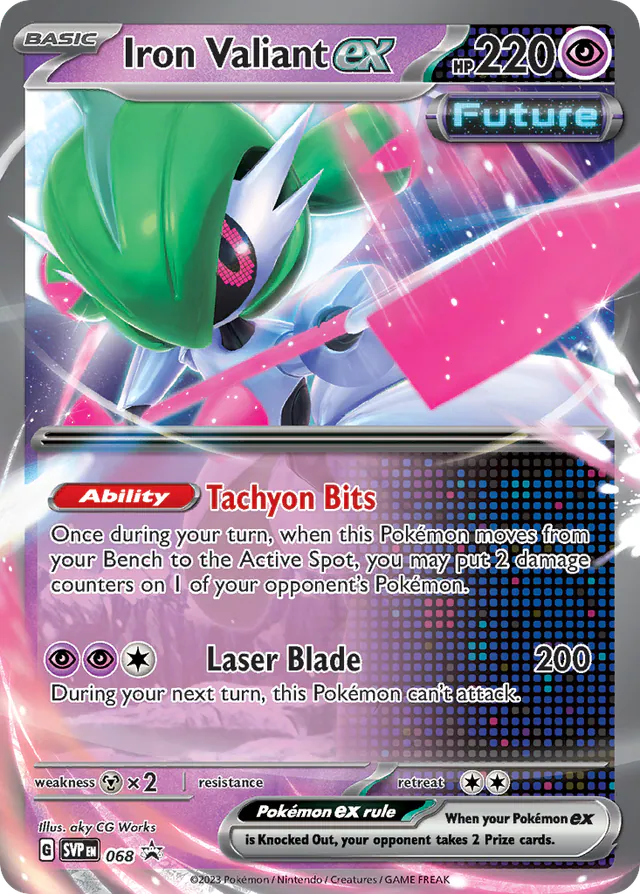 Iron Valiant ex, Scarlet & Violet Black Star Promos 068/215, promo