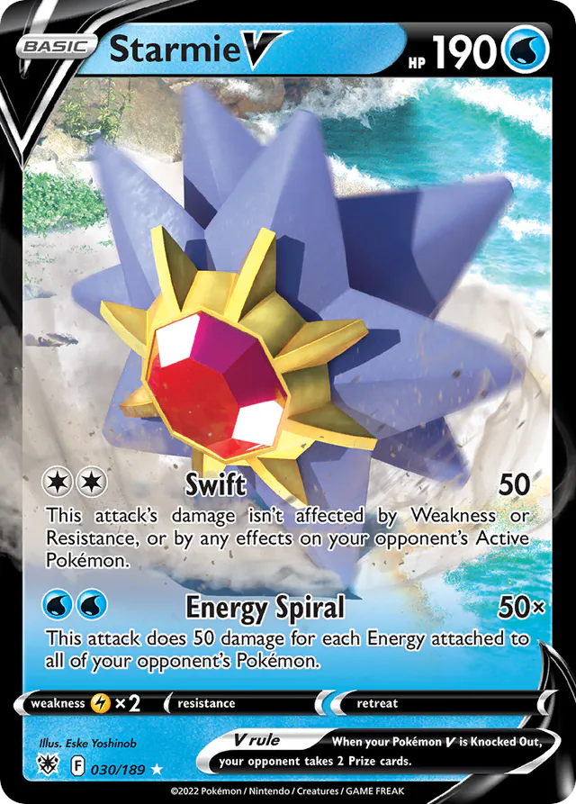 Starmie V, Astral Radiance 030/189, ultra-rare