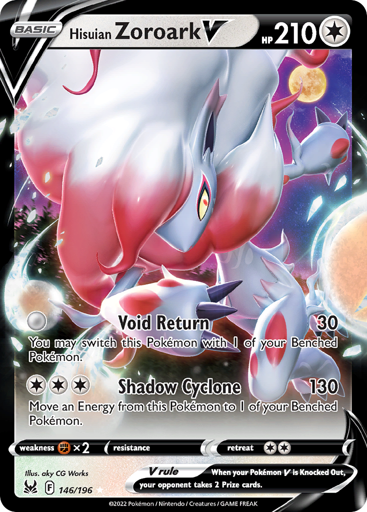 Hisuian Zoroark V, Lost Origin 146/196, ultra-rare