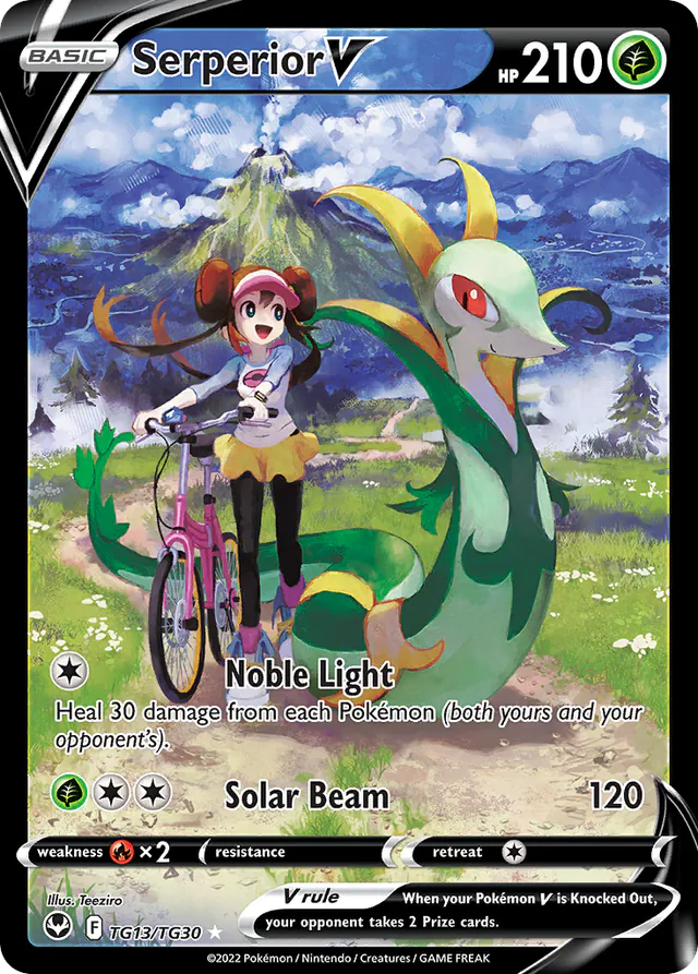 Serperior V, Silver Tempest Trainer Gallery TG13/30, ultra-rare