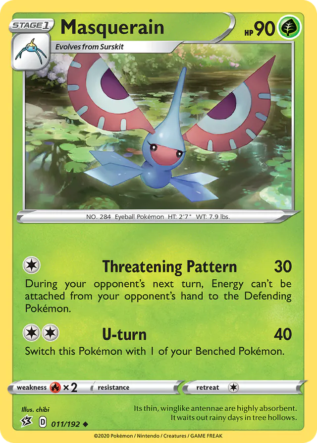 Masquerain, Rebel Clash 011/192, uncommon