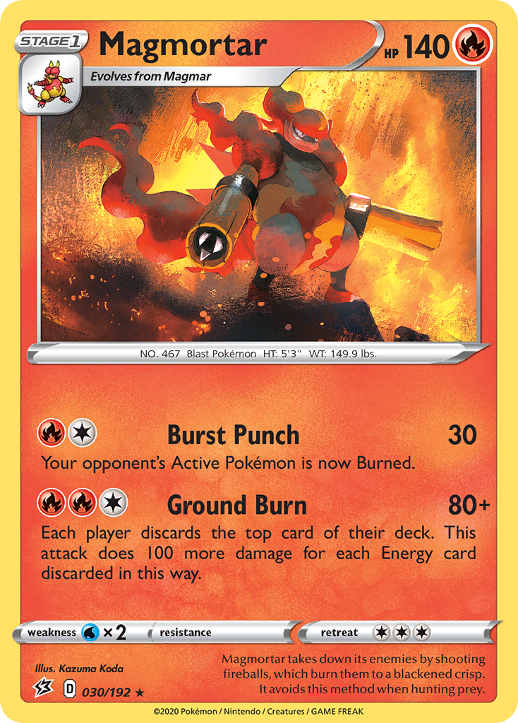 Magmortar, Rebel Clash 030/192, rare