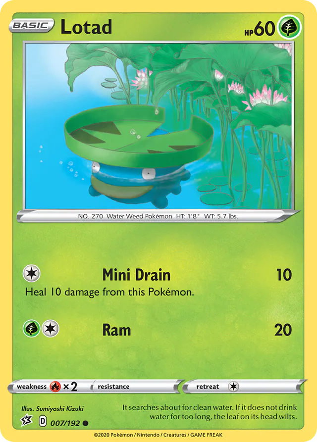 Lotad, Rebel Clash 007/192, common