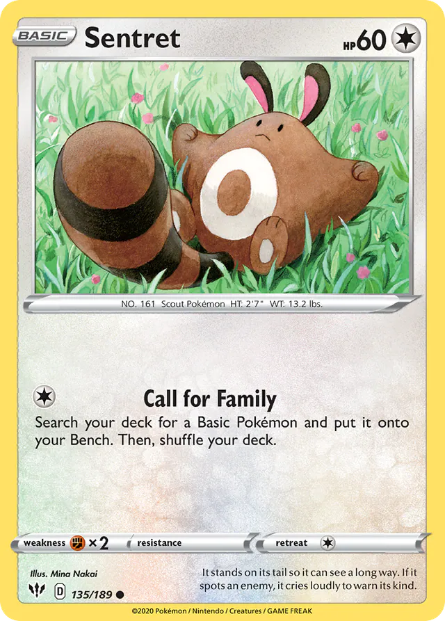 Sentret, Darkness Ablaze 135/189, common