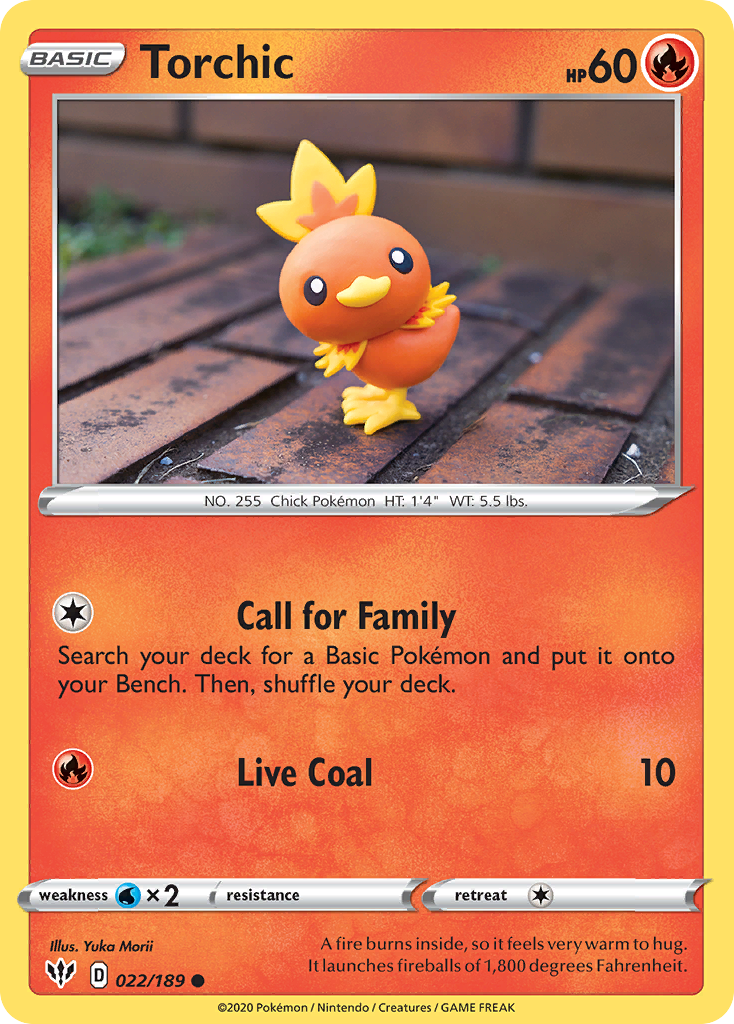Torchic, Darkness Ablaze 022/189, common