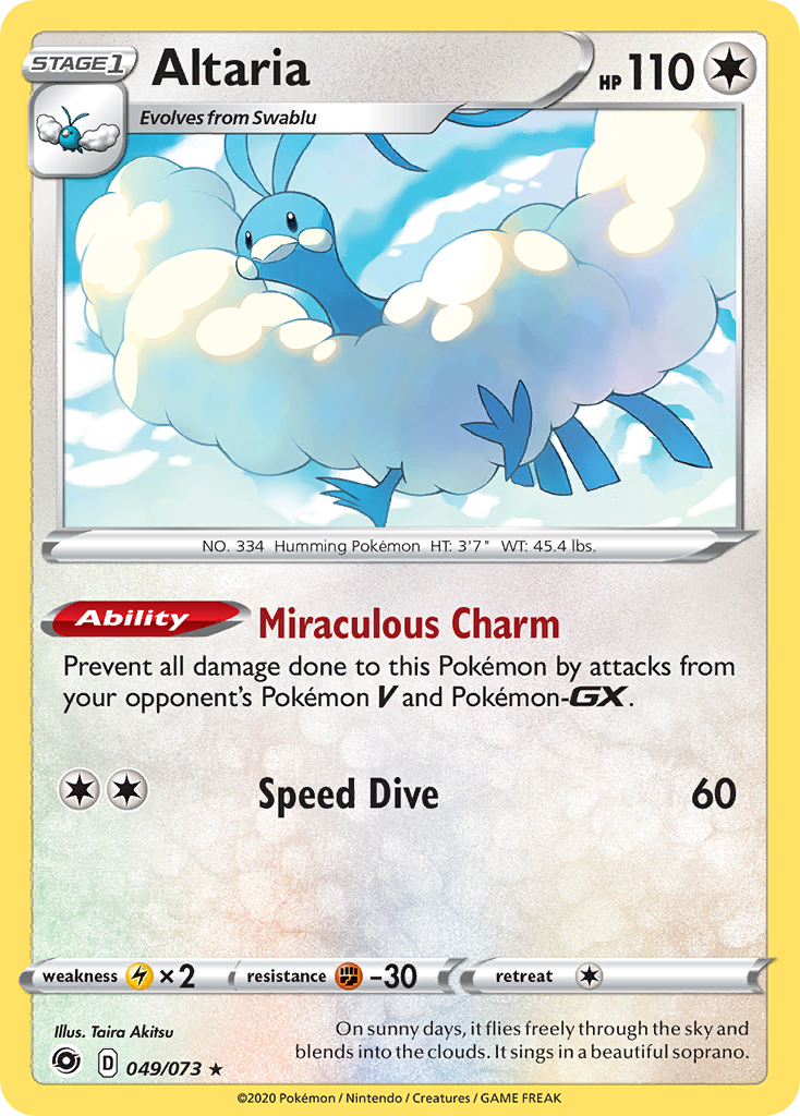 Altaria, Champion's Path 49/73, holo-rare