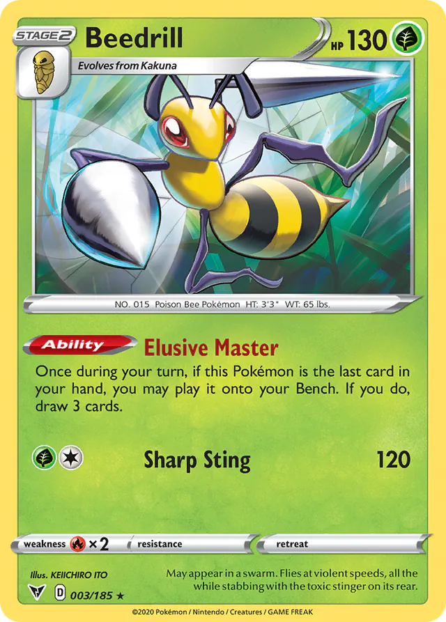 Beedrill, Vivid Voltage 003/185, rare