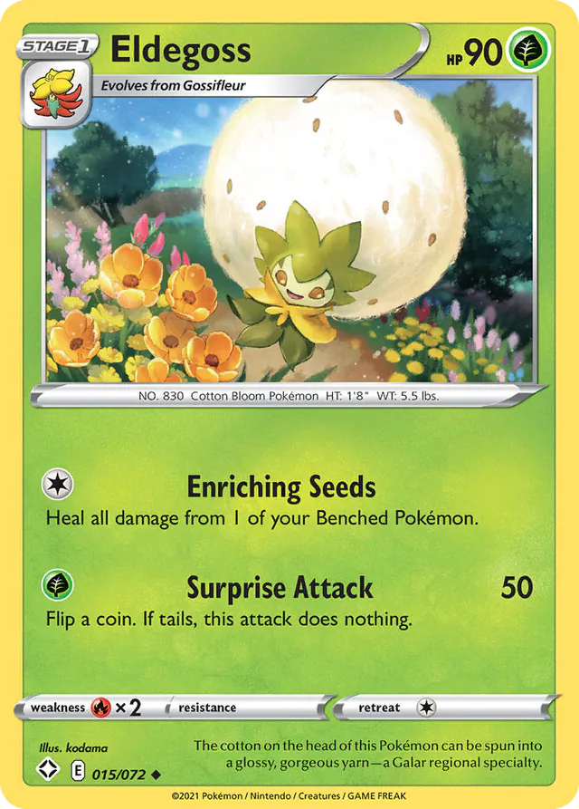 Eldegoss, Shining Fates 15/72, uncommon