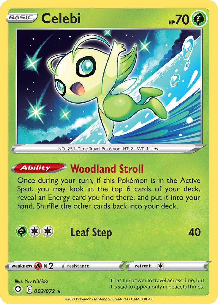 Celebi, Shining Fates 03/72, rare