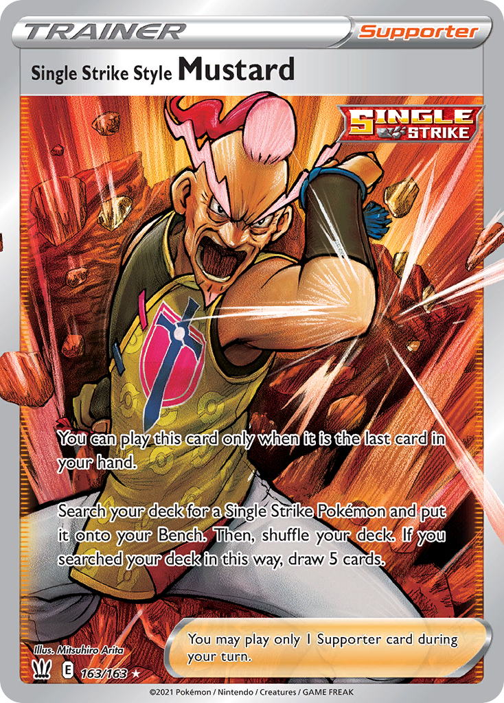 Single Strike Style Mustard, Battle Styles 163/163, ultra-rare