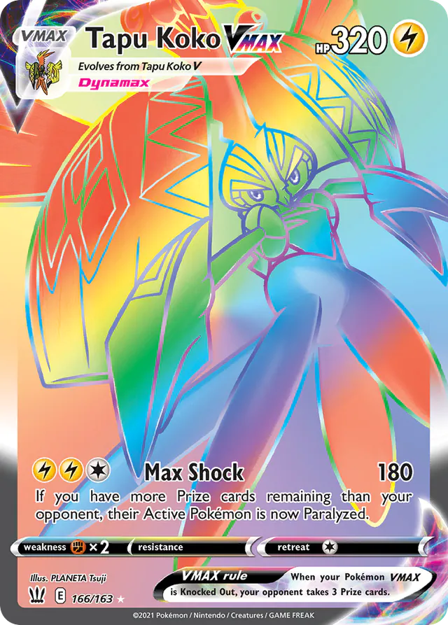 Tapu Koko VMAX, Battle Styles 166/163