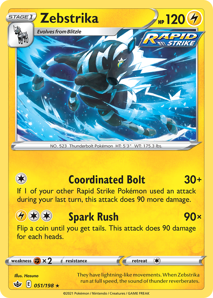 Zebstrika, Chilling Reign 051/198, rare