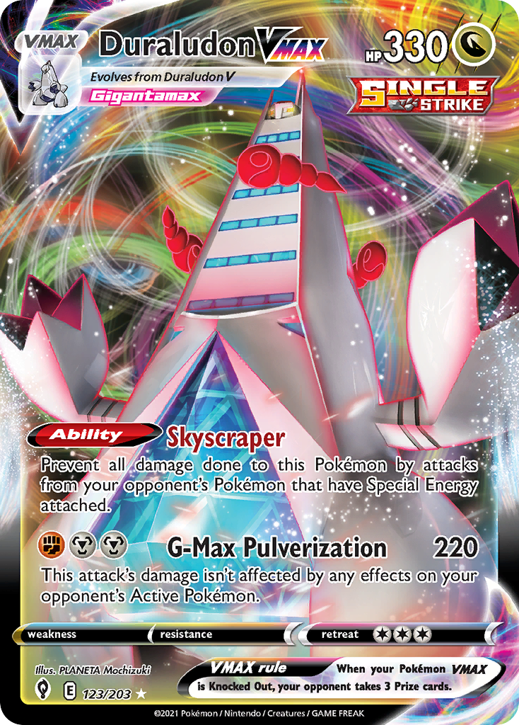 Duraludon VMAX, Evolving Skies 123/203, ultra-rare