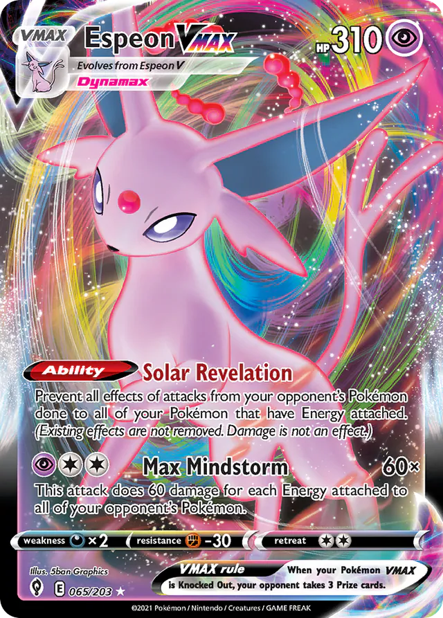 Espeon VMAX, Evolving Skies 065/203, ultra-rare