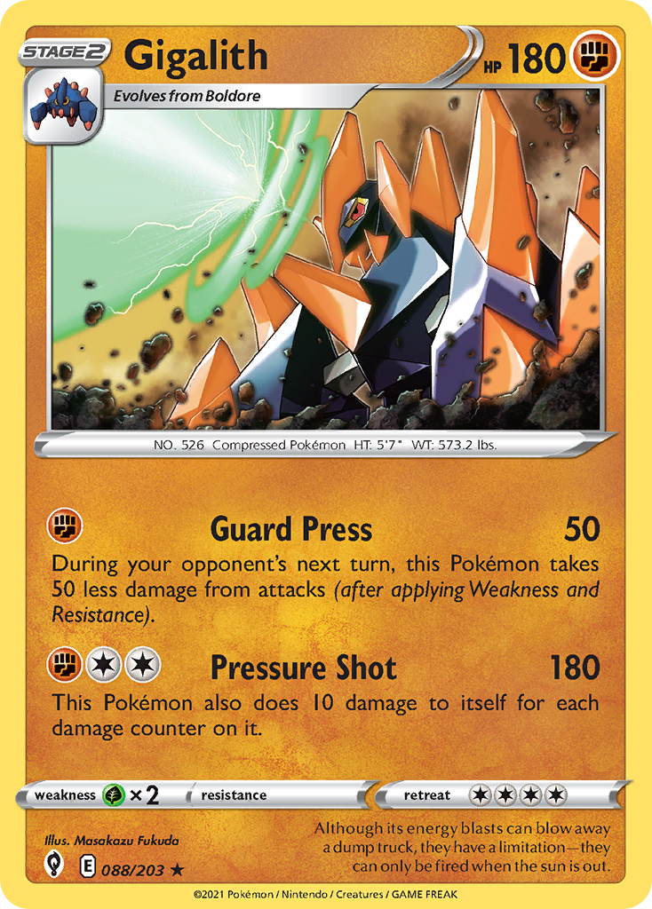 Gigalith, Evolving Skies 088/203, rare
