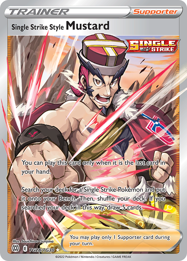 Single Strike Style Mustard, Brilliant Stars Trainer Gallery TG28/30, ultra-rare