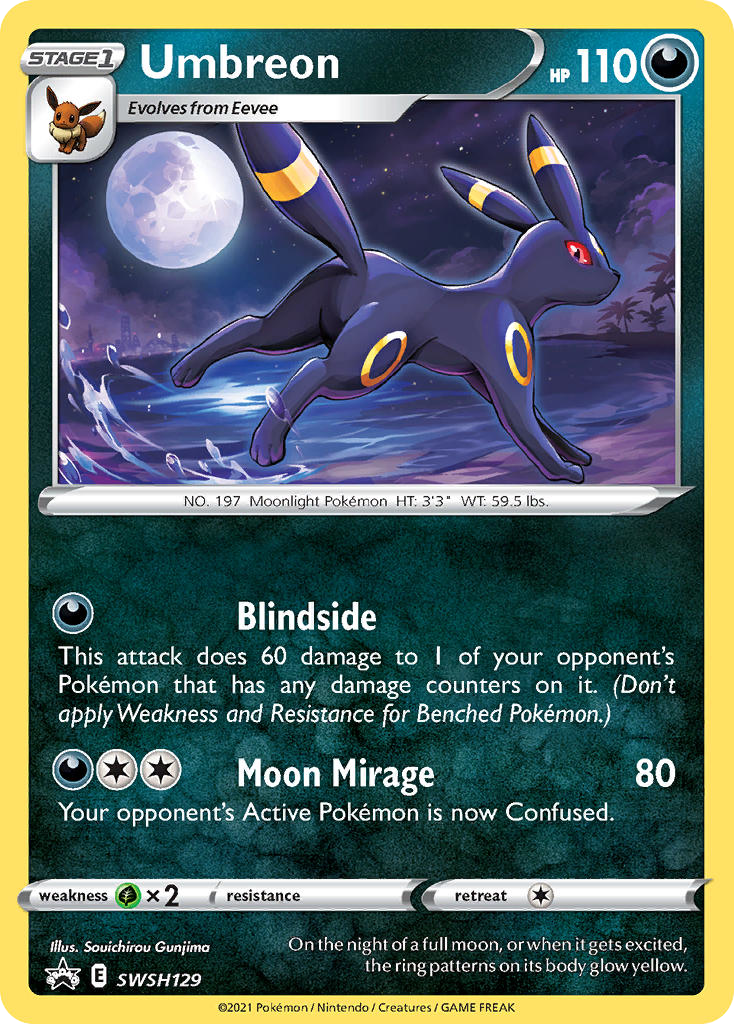 Umbreon, SWSH Black Star Promos SWSH129/307, promo