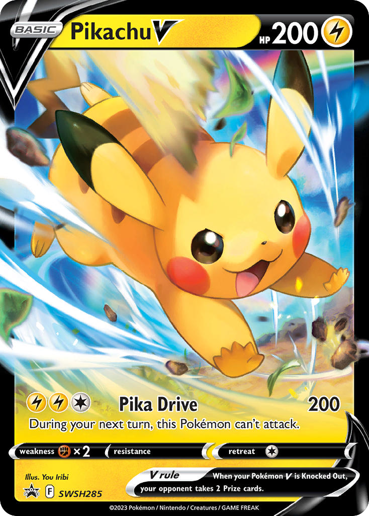 Pikachu V, SWSH Black Star Promos SWSH285/307, promo