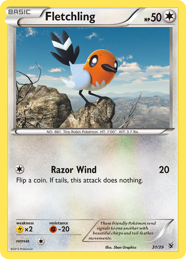 Fletchling, Kalos Starter Set 31/39