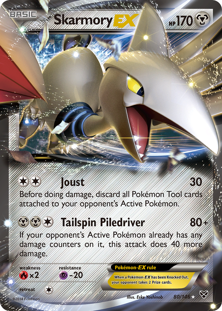 Skarmory-EX, XY 80/146, ultra-rare