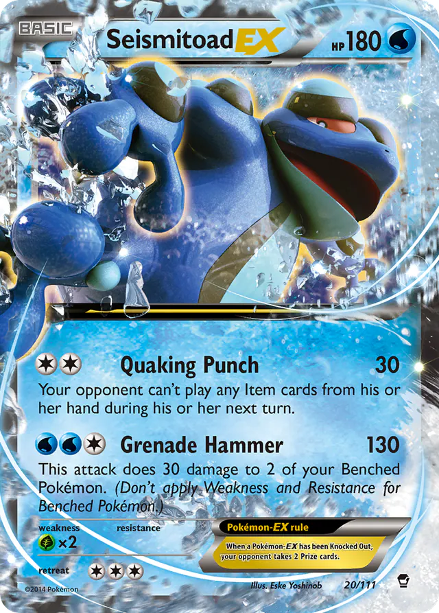 Seismitoad-EX, Furious Fists 20/111, ultra-rare