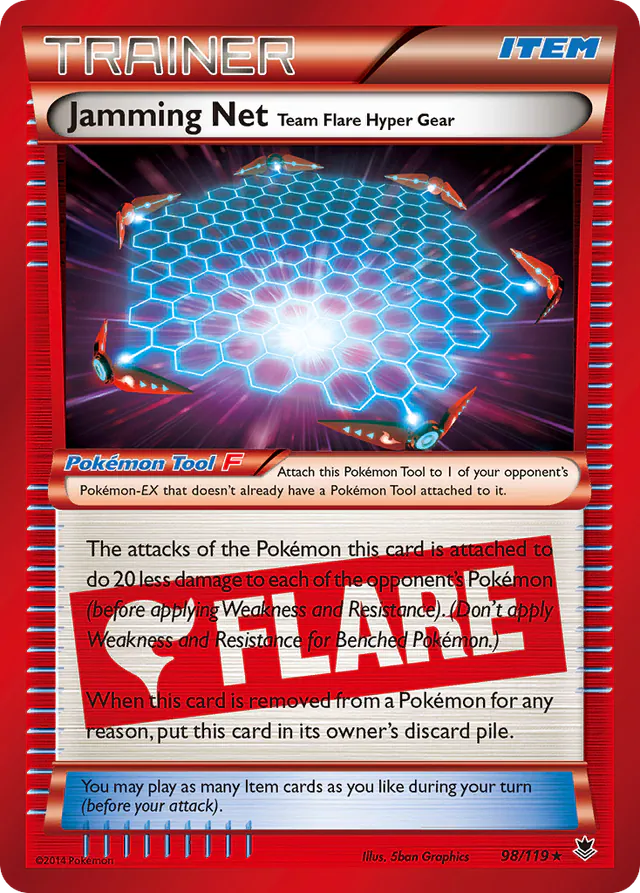 Jamming Net Team Flare Hyper Gear, Phantom Forces 98/119, holo-rare