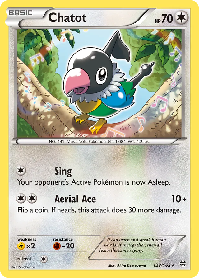 Chatot, BREAKthrough 128/162, rare