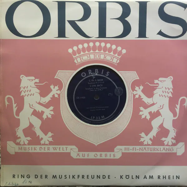 Symphonie Nr. 5 In H-moll - Symphonie Für Doppelorchester In D-dur,Op. 18 Nr. 3 - Symphonie Für Zwei Flöten, Zwei Violinen, Viola Und Baß In D-moll - Symphonie Für Zwei Hörner, Oboe, Violine, Viola, Violoncello Und Cembalo, Johann Christoph Friedrich Bach, Johann Christian Bach, Carl Philipp Emanuel Bach, Wilhelm Friedemann Bach, Mainzer Kammerorchester, Günter Kehr