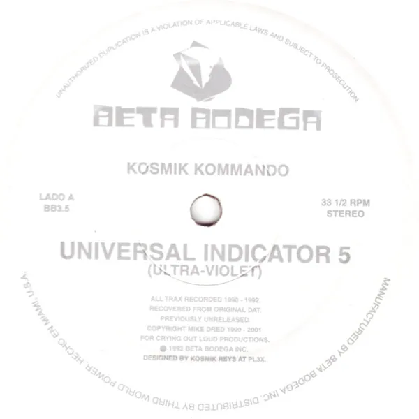 Universal Indicator 5 (Ultra-Violet), The Kosmik Kommando