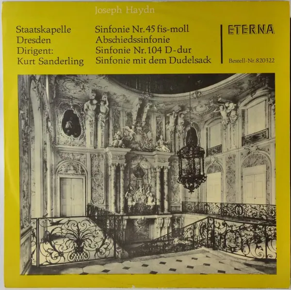 Sinfonie Nr. 45 Fis-Moll (Abschiedssinfonie) / Sinfonie Nr. 104 D-Dur (Sinfonie Mit Dem Dudelsack), Joseph Haydn, Staatskapelle Dresden, Kurt Sanderling