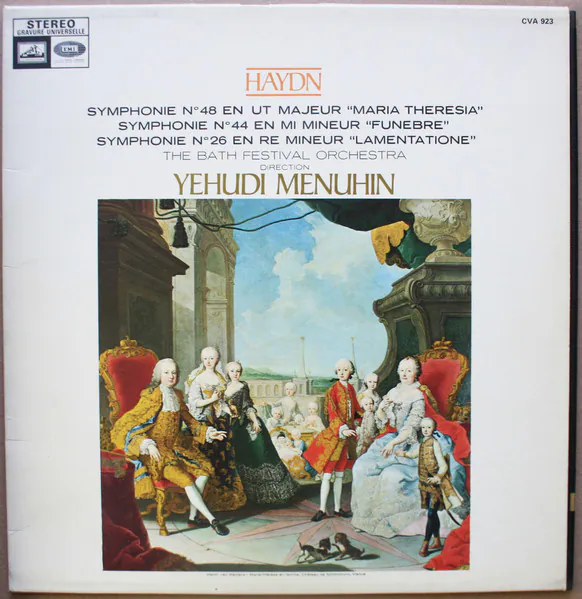 Symphonies No 48 En Ut Majeur "Maria Theresia" - Symphonies No 44 En Mi Mineur "Funèbre" - Symphonies No 26 En Ré Mineur "Lamentatione", Joseph Haydn, Bath Festival Orchestra, Yehudi Menuhin