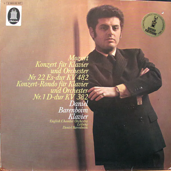 Konzert Fur Klavier Und Orchester Nr. 22 Es-dur KV 482 / Konzert-Rondo Fur Klavier Und Orchester Nr. 1 D-dur KV 382, Wolfgang Amadeus Mozart, Daniel Barenboim, English Chamber Orchestra