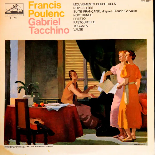 Piano Music Of Francis Poulenc / Mouvements Perpétuels / Suite Française / Novelettes / 3 Nocturnes / Presto / Pastourelle / Toccata / Valse, Francis Poulenc, Gabriel Tacchino