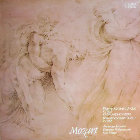 Klavierkonzert D-dur KV 537 (Krönungs-Konzert) / Klavierkonzert B-dur KV 595, Wolfgang Amadeus Mozart, Annerose Schmidt, Dresdner Philharmonie, Kurt Masur