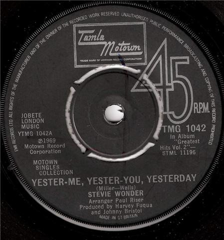 Yester-Me, Yester-You, Yesterday / Uptight (Everything's Alright), Stevie Wonder