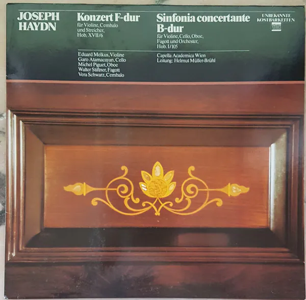 Konzert F-dur für Violine, Cembalo und Streicher, Hob. XVII/6 / Sinfonia concertante B-dur für Violine, Cello, Oboe, Fagott und Orchester, Hob. I/105, Joseph Haydn