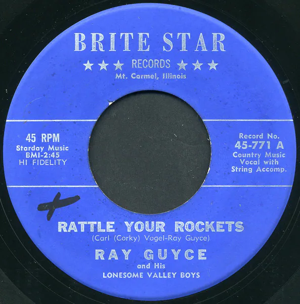 Rattle Your Rockets / I'm Dark As A Raven (You're Whiter Than Show), Ray Guyce & His Lonesome Valley Boys
