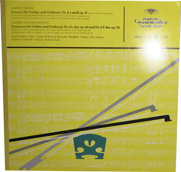 Konzert Für Violine Und Orchester Nr. 8 A-Moll Op. 47, Romanzen Für Violine Und Orchester Nr. 1 G-Dur Op. 40 Und Nr. 2 F-Dur Op. 50, Ludwig van Beethoven, Louis Spohr, Rudolf Koeckert, Symphonie-Orchester Des Bayerischen Rundfunks, Fritz Lehmann, Bamberger Symphoniker, Ferdinand Leitner