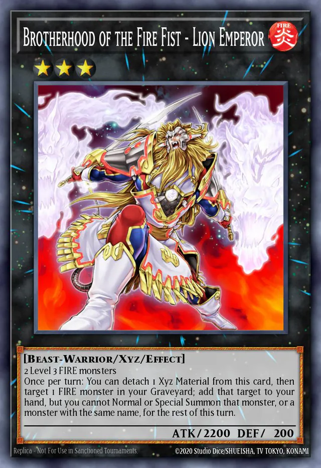 Brotherhood of the Fire Fist - Lion Emperor, Cosmo Blazer CBLZ-EN099, super-rare