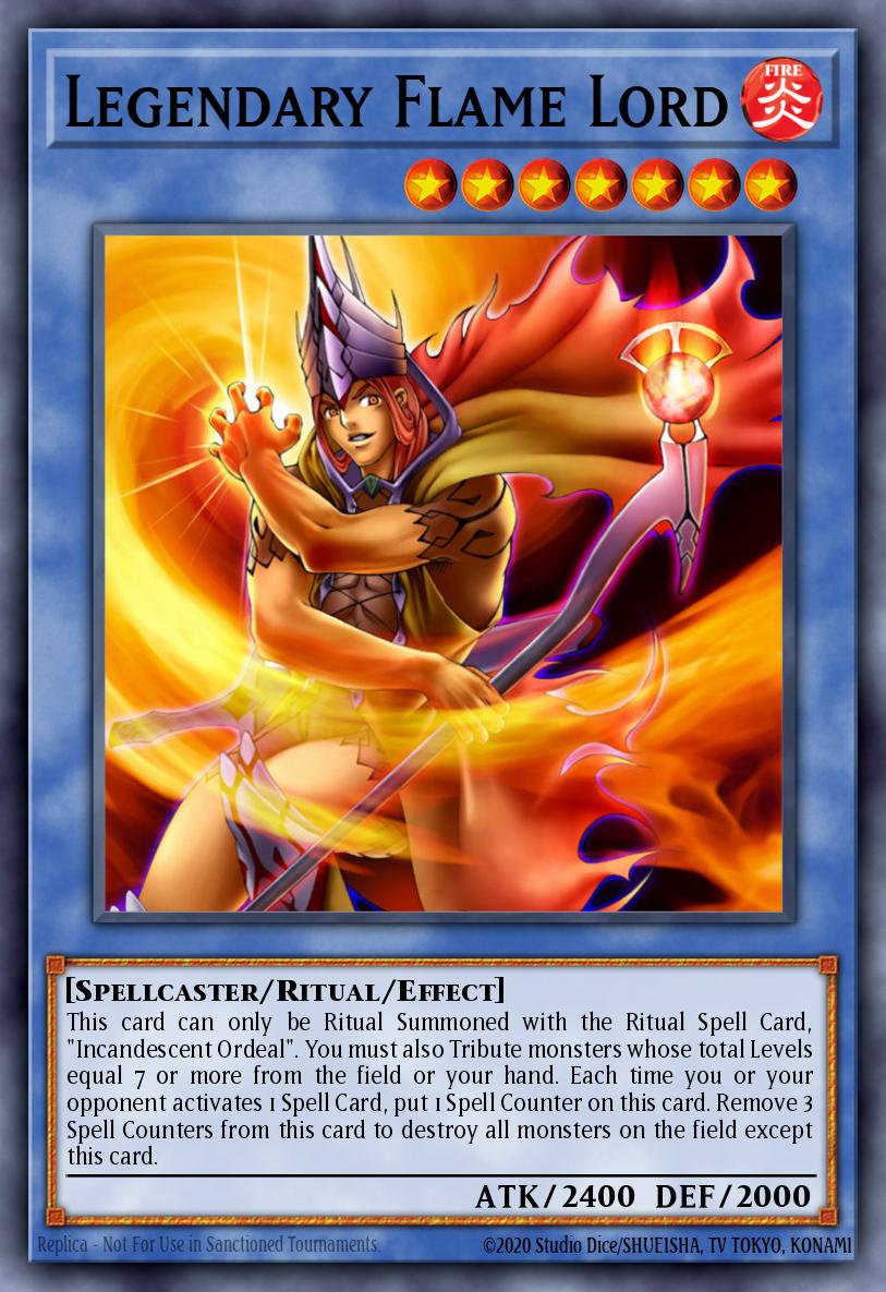Legendary Flame Lord, Dark Revelation Volume 1 DR1-EN243, rare