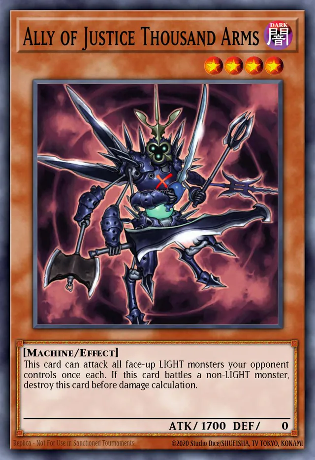 Ally of Justice Thousand Arms, Duel Terminal 1 DT01-EN078