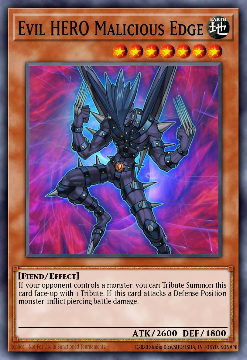 Evil HERO Malicious Edge, Gladiator's Assault GLAS-EN003, super-rare
