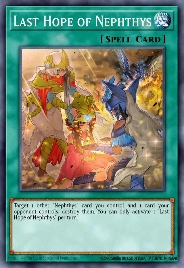 Last Hope of Nephthys, Hidden Summoners HISU-EN010, super-rare