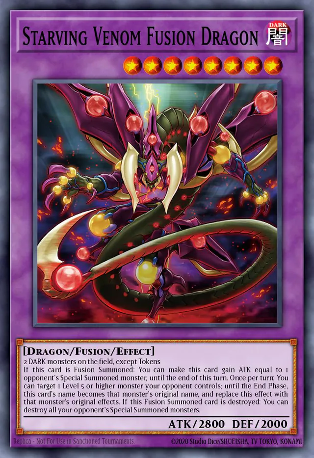 Starving Venom Fusion Dragon, Invasion: Vengeance INOV-EN038, secret-rare
