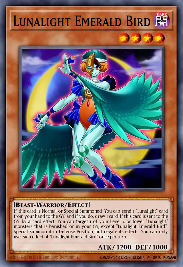 Lunalight Emerald Bird, Legendary Duelists: Season 2 LDS2-EN127, common