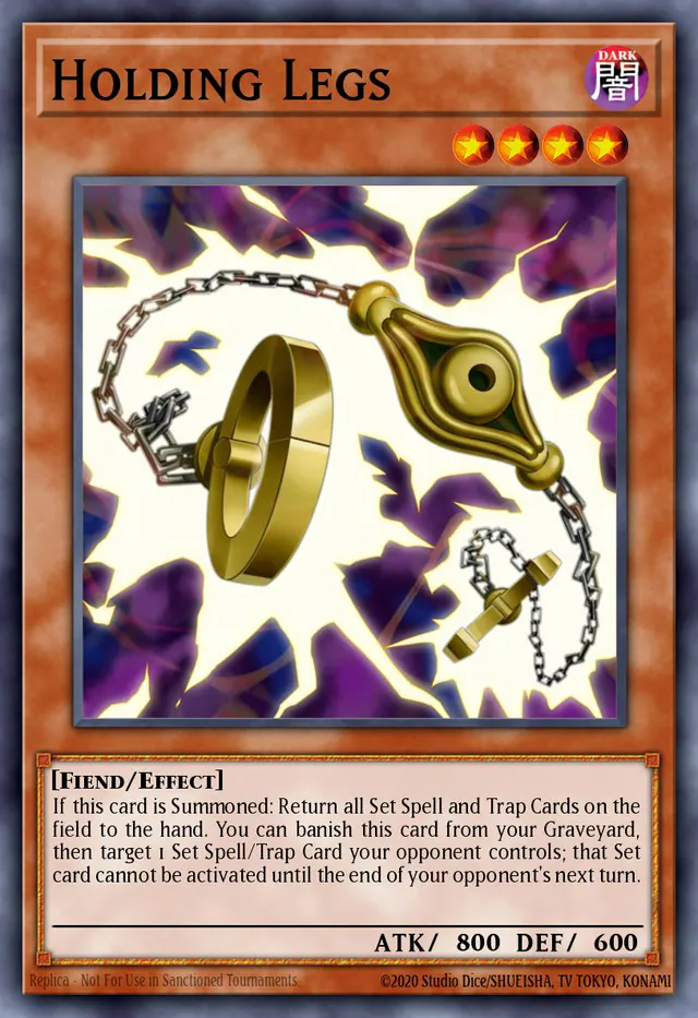 Holding Legs, Legendary Duelists: Rage of Ra LED7-EN011, common