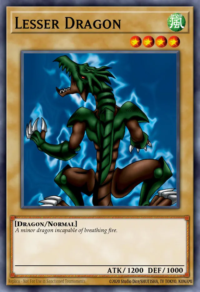 Lesser Dragon, Legend of Blue Eyes White Dragon LOB-E091, common